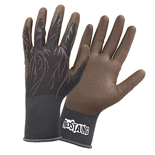 Rosting Roots-IT08 Gartenhandschuhe, schmal, sehr komfortabel, abriebfest, Roots, Größe 08, braun/grau, 8 Rosting Roots-IT08 Gartenhandschuhe, schmal, sehr komfortabel, abriebfest, Roots, Größe 08, braun/grau, 8 von ROSTAING