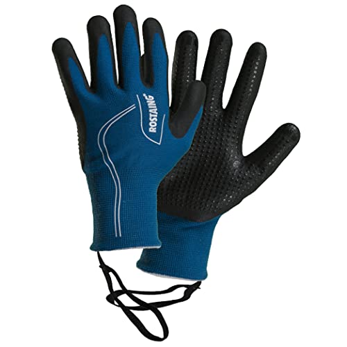 Rostaing Serie Touch Handschuhe Übergangsjacke Handfläche Kletterpflanze Funktion Telefonnummer Touchscreen + LEASH Handgelenk, Schwarz/Blau, 34 x 12 x 3 cm von ROSTAING