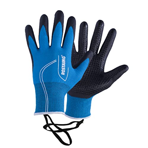 ROSTAING Handschuhe CANADA - Ein Paar taktile Arbeitshandschuhe - Für Präzisionsarbeiten in kühlen Umgebungen - Handschuhe für abrasive Arbeiten und Materialhandhabung - Dünne, warme Handschuhe - Blau von ROSTAING