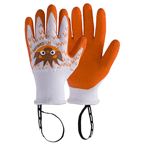 ROSTAING Kinder-Gartenhandschuhe GASTON – Paar Garten- und Heimwerkerhandschuhe – Anti-Schnitt-Handschuhe – für kleine und empfindliche Hände und die Sicherheit Ihrer Kinder, Orange, 6–8 Jahre von ROSTAING