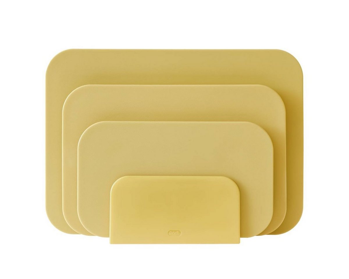 ROSTI Schneidebrett ROSTI Schneidbretter-Set CHOPTIMA, Kunststoff, (3er Set), mit Halterung von ROSTI