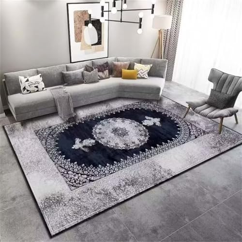 Flur Dekoration The Carpet Relax Outdoor Läufer Flächenteppich geeignet für Wohnzimmer, Schlafzimmer, Flur, Größe kann individuell angepasst Werden Wohnzimmerteppich(Grau 70X140cm) von ROSURUG