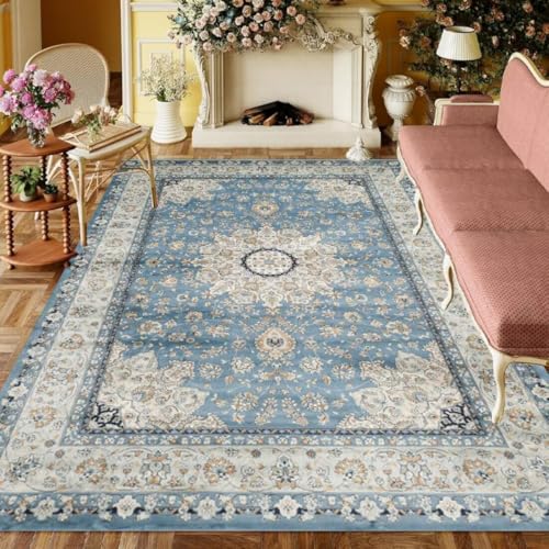 ROSURUG Babyzimmer Deko Blau 4 Jugendzimmer Deko 90X200CM rutschfeste und schmutzabweisende Innenausstattung, kältebeständig und schalldämmend von ROSURUG