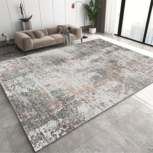 ROSURUG Deko Küche Küchenmatte Waschbar rutschfest 80X160CM Abstrakte Haushaltsteppiche sind pflegeleicht Grau 4 von ROSURUG