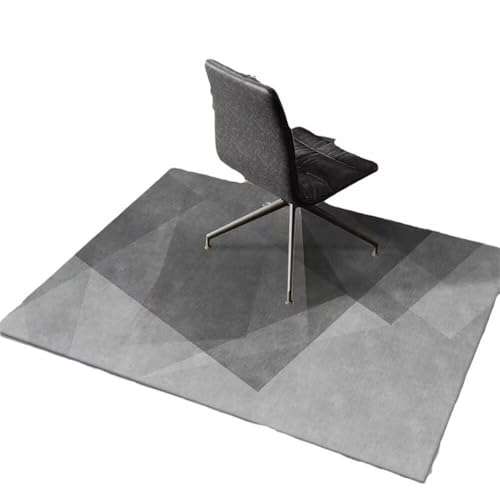 ROSURUG Desk Decoration Teppich Kinder 200X300CM Modernes graues geometrisches Design Dreiecksmuster abwaschbar Bettvorleger Wohnzimmer Zubehör grau von ROSURUG