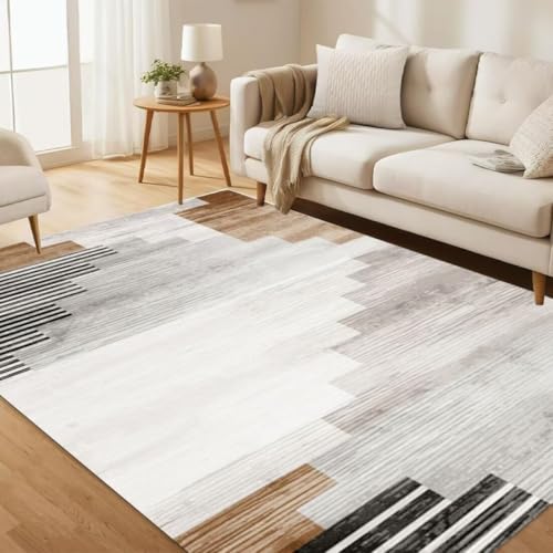 ROSURUG Fussmatte Farbe Deko Küche 80X160CM Einfaches geometrisches Design mit mehrfarbigen Nähten eignet Sich für die Inneneinrichtung von ROSURUG