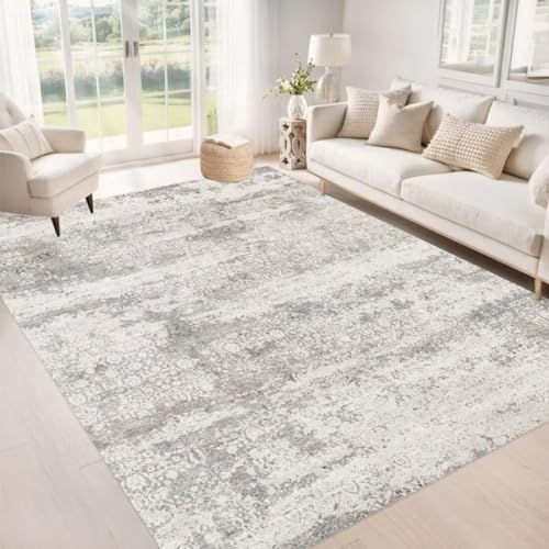 ROSURUG Mädchen Teppich Kinderzimmer Grau 16 Läufer Flur Waschbar rutschfest 160X230CM Moderne minimalistischen Stil gemischte Farbe abstrakte Muster nach Hause Dekoration ROSURUG Mädchen Teppich Kinderzimmer Grau 16 Läufer Flur Waschbar rutschfest 160X230CM Moderne minimalistischen Stil gemischte Farbe abstrakte Muster nach Hause Dekoration von ROSURUG