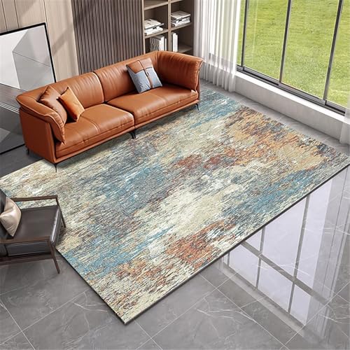 ROSURUG Möbel Schlafzimmer Deko Zimmer Teenager 130X190CM Moderne Farbe Sofa Sitzecke Dekoration waschbar blau-rot von ROSURUG