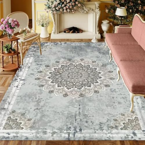 ROSURUG Outdoor Teppich Wasserfest Blau 1 Teppich Bettvorleger 60X90CM Elegante Heimdekoration rutschfest verschleißfest Innenausstattung von ROSURUG