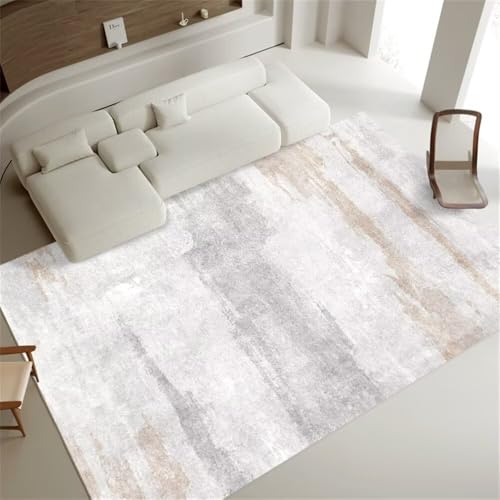 ROSURUG Teppich Antirutschmatte Custom Rug Wohnzimmer Schlafzimmer Teppich minimalistischen Stil Inneneinrichtung rutschfest und Nicht verblassen Küchen Teppiche Läufer(Grau 200X300cm) von ROSURUG