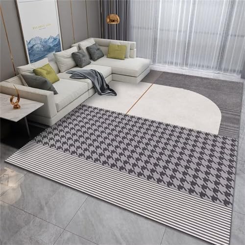 ROSURUG Teppich Balkon Betttruhe Schlafzimmer Wohnzimmer- und Esszimmerteppichdekoration, rutschfeste Schalldämmung, individuell anpassbar und leicht zu reinigen 120X200cm Rutschfester Teppich von ROSURUG