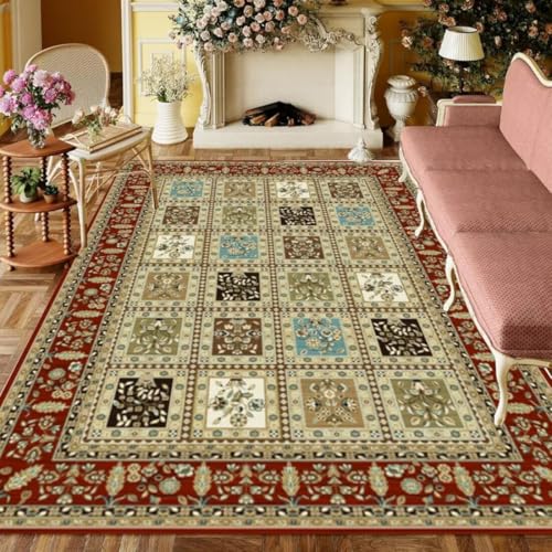 ROSURUG Teppich Jugendzimmer Mädchen rot blau Deko Kinderzimmer Mädchen 160X230CM Rutschfestes, langlebiges Innenzubehör Geometrisches Retro-Design rutschfest ROSURUG Teppich Jugendzimmer Mädchen rot blau Deko Kinderzimmer Mädchen 160X230CM Rutschfestes, langlebiges Innenzubehör Geometrisches Retro-Design rutschfest von ROSURUG