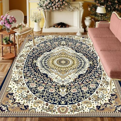ROSURUG Teppich Landhausstil Blau 6 Küchenmatte 90X160CM Exquisite geometrische Formen von Blumen Abstraktes Kunstdesign ROSURUG Teppich Landhausstil Blau 6 Küchenmatte 90X160CM Exquisite geometrische Formen von Blumen Abstraktes Kunstdesign von ROSURUG