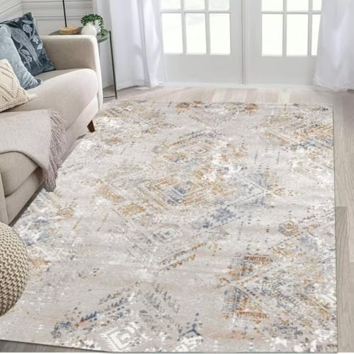 ROSURUG Teppichunterlage rutschfest Grau Deko Zimmer Aesthetic 80X160CM Modernes minimalistisches abstraktes Muster Multi-Size optional von ROSURUG