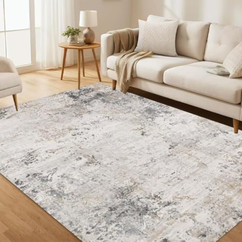 ROSURUG Terrassen Deko Grau 4 Rug Carpet 90X200CM Optionales Innenzubehör in Mehreren Größen ist bequem und pflegeleicht von ROSURUG