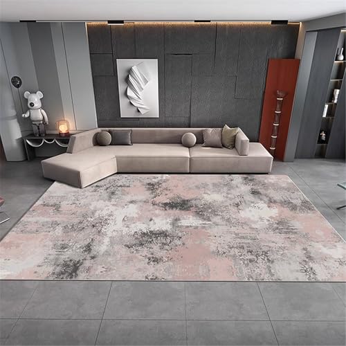 ROSURUG Tischdeko Wohnzimmer Ankleidezimmer Deko 60X90CM Mädchenzimmer Garderobe Teppich rutschfest Rosa von ROSURUG