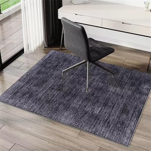 ROSURUG Tischdeko Wohnzimmer Teppich Schlafzimmer Klein 140X200CM Fuzzy Textur Modernes Design Rechteck Pflegeleicht Teenager Zimmer Deko Teppich Lang Grau Zwei von ROSURUG