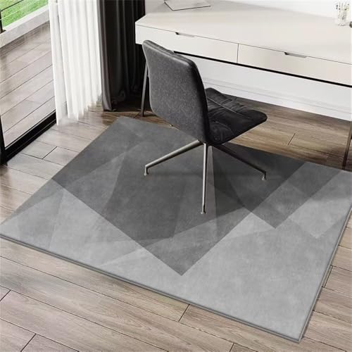 ROSURUG Überwurfdecke Deko Mädchenzimmer 90X160CM Home Study Rug Modern Style Waschbar Teppich Dünn Teppich Flur Hellgrau von ROSURUG
