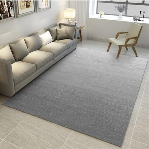 ROSURUG Vorraum Möbel Kinderzimmerteppich 120X180CM Akustische graue Lounge Dekoration Kinderzimmer Teppich schmutzabweisend Kinderteppich Teppich Waschbar Reines Grau von ROSURUG