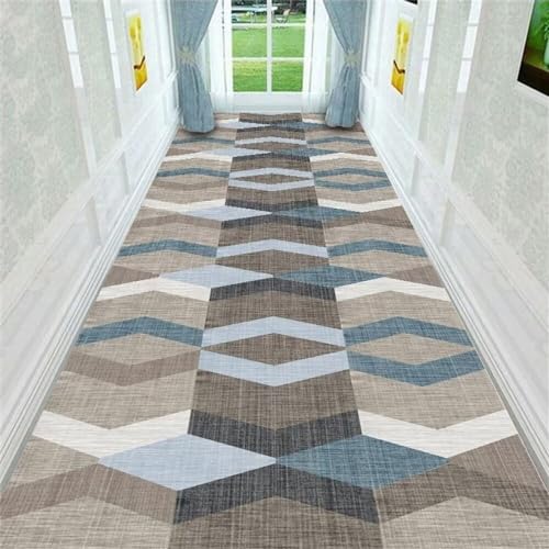 ROSURUG Vorzimmer Teppich Couchtisch Deko Korridor Eingang prismatischen geometrischen Muster Teppich Größe kann angepasst Werden und waschbar 160X230cm Schmutzfangmatten von ROSURUG
