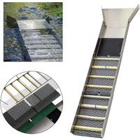 127 cm große, zusammenklappbare Goldwaschrampe aus Aluminiumlegierung, tragbares Goldwaschset mit Goldwaschmatte, Ausrüstung für Goldgräber, von ROSVOLA