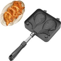 Rosvola - 18 cm Antihaft-Waffeleisen-Kuchenform, Backform aus Aluminiumlegierung, 2-seitiges Backgeschirr in Fischform Rosvola - 18 cm Antihaft-Waffeleisen-Kuchenform, Backform aus Aluminiumlegierung, 2-seitiges Backgeschirr in Fischform von ROSVOLA