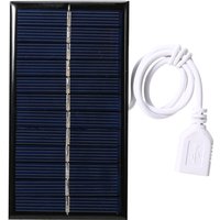 1W 6V kleines Solarpanel mit usb diy Polysilizium Siliziumzelle wasserdicht Camping tragbar für Bank Handy von ROSVOLA