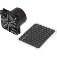 50 w 12 v 6,5 Zoll monokristallines solarbetriebenes Abluftventilator-Panel-Kit mit Schutznetzhalterung, 24 Stunden ununterbrochener Betrieb von ROSVOLA