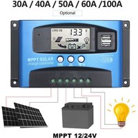 60A mppt Solar Laderegler Dual Zelle Panel Ladegerät Regler Auto Screen Display Auto Zelle Display von ROSVOLA