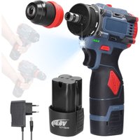 Akku-Bohrschrauber, 2 x 16,8 v, 1300 mAh Lithiumbatterien, 45 Nm, 2 Geschwindigkeiten, für Heimwerker - Rosvola von ROSVOLA