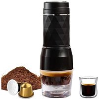 Rosvola - cafelffe 3-in-1 Tragbare manuelle Espressomaschine 18BAR chard und heisse mini-macher mit feuchter klingenpresse von ROSVOLA