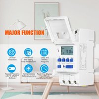 Rosvola - Digitaler programmierbarer Timer, LCD-Display, wöchentliche Leistung, programmierbarer digitaler programmierbarer Zeitschalter, Rosvola - Digitaler programmierbarer Timer, LCD-Display, wöchentliche Leistung, programmierbarer digitaler programmierbarer Zeitschalter, von ROSVOLA
