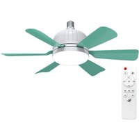 Leises, abnehmbares Lüfterblattlicht, sechs einstellbare Farbtemperaturen von 3000 k bis 6500 k mit Fernbedienung für das Schlafzimmer, grün Leises, abnehmbares Lüfterblattlicht, sechs einstellbare Farbtemperaturen von 3000 k bis 6500 k mit Fernbedienung für das Schlafzimmer, grün von ROSVOLA