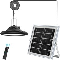 Rosvola - neoglint ufo solar solared 100 leds Pendelleuchte Hängeleuchte Außenlampe mit Controller dual modes / 3 Arbeitsmodelle / Farben von ROSVOLA
