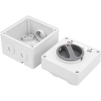 Rosvola - 20A Ip66 Wasserdichter Schalter 250V 2-Positionen-Drehwahlschalter Staubdichter Ein-Aus-Schalter von ROSVOLA