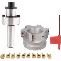 Rosvola - CNC-Schaum-Schaftfräser, MT2-FMB22 Halterverlängerung 400R-50-22 Planfräser 10 Stück APMT1604 CNC-Hartmetalleinsätze von ROSVOLA