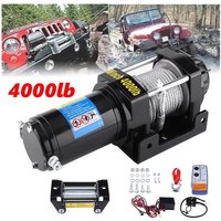 Elektrische Seilwinde dc 12 v 4000LBS Seilzug Hebezug Stahlkabel 15 m Kabellose Fernbedienung Elektrische Winde für Anhnger Auto lkw Boot Quad von ROSVOLA