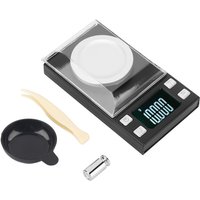 Rosvola - Jeffergarden 0,001 g hochpräzise tragbare Mini-LCD-Digital-Elektronikwaage zum Wiegen von Schmuck, Goldpillen, 20 g/0,001 g Rosvola - Jeffergarden 0,001 g hochpräzise tragbare Mini-LCD-Digital-Elektronikwaage zum Wiegen von Schmuck, Goldpillen, 20 g/0,001 g von ROSVOLA