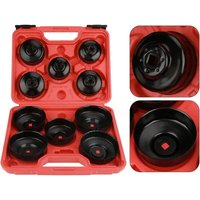 Rosvola Ölfilterkappen-Set 11-tlg. Mit Adapter zum Entfernen der Haube 65-100 mm Ölfilterabdeckung Ölfilterkappen von ROSVOLA