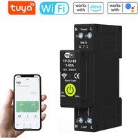 Rosvola - Smart Switch, 63A diy Smart Switch, kompatibel mit Alexa, Google Assistant, TUYA/Smart Life APP-Fernbedienung, WLAN-Schalter mit Messung, von ROSVOLA