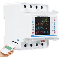 Rosvola - WLAN-Stromzähler, Dreiphasenverbrauch, 100 a, 380 v ac, Smart Meter, Zweiwege-WLAN-Stromzähler mit von ROSVOLA