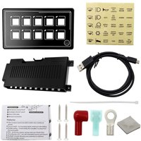 Rv Switch Panel, 10P Membran Control Switch Panel Bluetooth app Control mit Backlight Module led Touch Eingebautes pptc für rv Boat, IP67 Wasserdicht von ROSVOLA