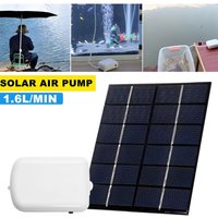 Rosvola - Solar-Teichbelüfter mit Luftpumpe, 2000 mA Batterie-Backup, Aquarium-Sauerstoffrohre für Garten, Aquarium, Pool, Landschaftsdekoration von ROSVOLA