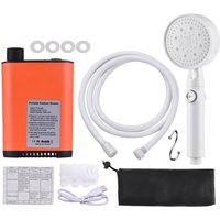 Tragbare elektrische Dusche Camping mit 3 Ebenen Wasserdurchfluss-Einstellpumpe Outdoor Wireless 5,9 Fuß Schlauchwinkel Tragbare elektrische Dusche Camping mit 3 Ebenen Wasserdurchfluss-Einstellpumpe Outdoor Wireless 5,9 Fuß Schlauchwinkel von ROSVOLA
