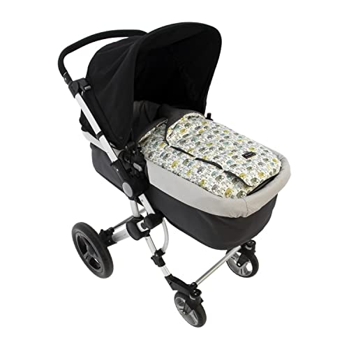 ROSY FUENTES Arrullo/Fußsack für Babys Universal-Babytragetasche, mit Ösen für Geschirr und integrierter Kapuze0-grau von ROSY FUENTES