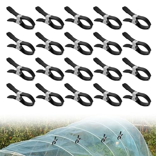 20 Stück Gewächshaus Klemmen Edelstahl Gartenklemme Pflanzenclips Wäscheklammer Gewächshausfolien Clips für Halten von Rohrschellen Gewächshausnetz Clip 20 Stück Gewächshaus Klemmen Edelstahl Gartenklemme Pflanzenclips Wäscheklammer Gewächshausfolien Clips für Halten von Rohrschellen Gewächshausnetz Clip von ROSYLEVE