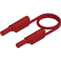 Sks Hirschmann mls ws 200/1 rt Sicherheits-Messleitung [Lamellenstecker 4 mm - Lamellenstecker 4 mm] von ROT