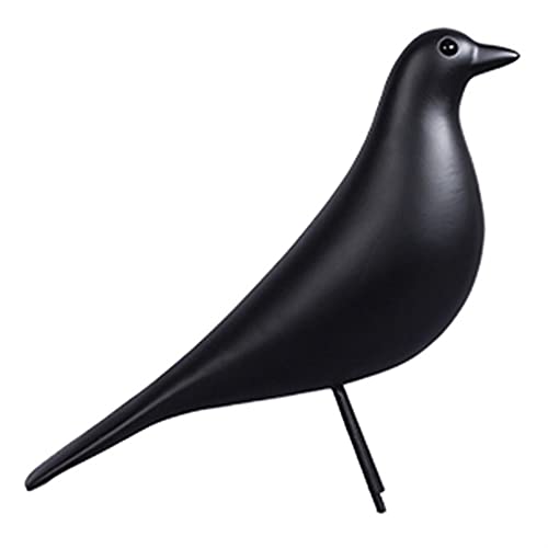 ROTAKUMA Heimtextilien Holzskulptur Heimtextilien Vogelskulptur Schwarze Skulptur Dekoration (Color : A2, Size : 18 * 13cm) von ROTAKUMA
