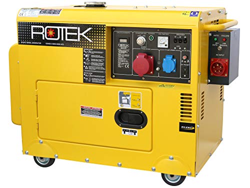 Rotek Diesel Stromerzeuger mit Notstart-Automatik GD4SS-3-6000-EBZ-ATS (5,5 kVA / 400V 50Hz 3-phasig) von ROTEK