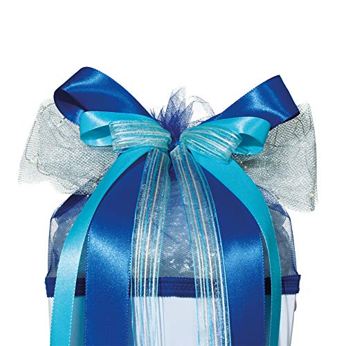 ROTH LED-Schultütenschleife Blue Star - fertig gebunden ca. 50 x 23 cm - mit Batterie von ROTH